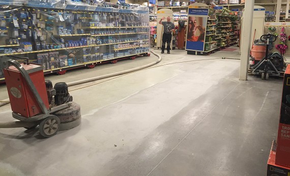 Concrete grinding and polishing All Trades Contracting