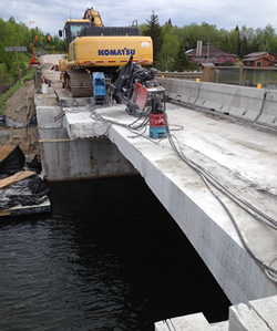 Wiresaw cutting Thunder Bay