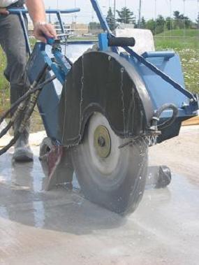 concrete cut