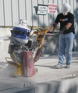 Planing uneven concrete in Thunder Bay